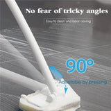 2-in-1 Extendable Bathroom Scrubber with Removable Sponge Head