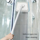 2-in-1 Extendable Bathroom Scrubber with Removable Sponge Head