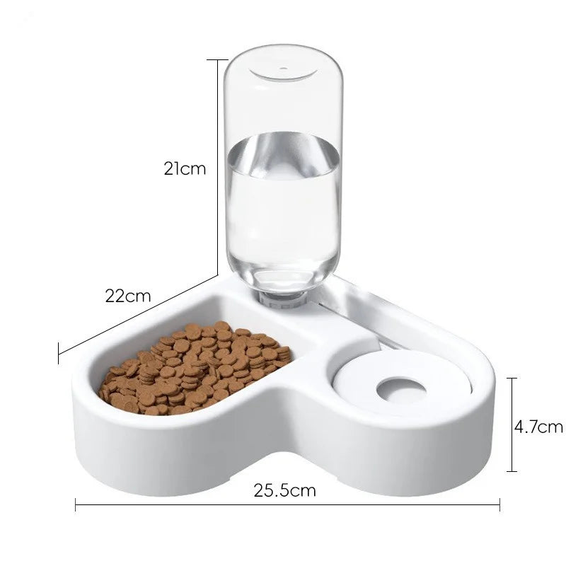 Double Pet Bowl Set for Cats & Small Dogs