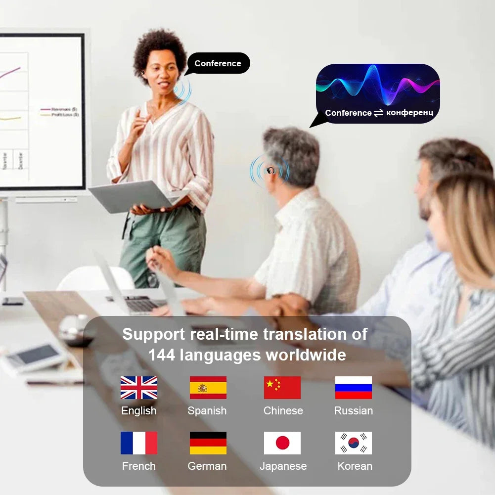 Luxe AI Translator Earbuds — 144 Languages | Bluetooth 5.3
