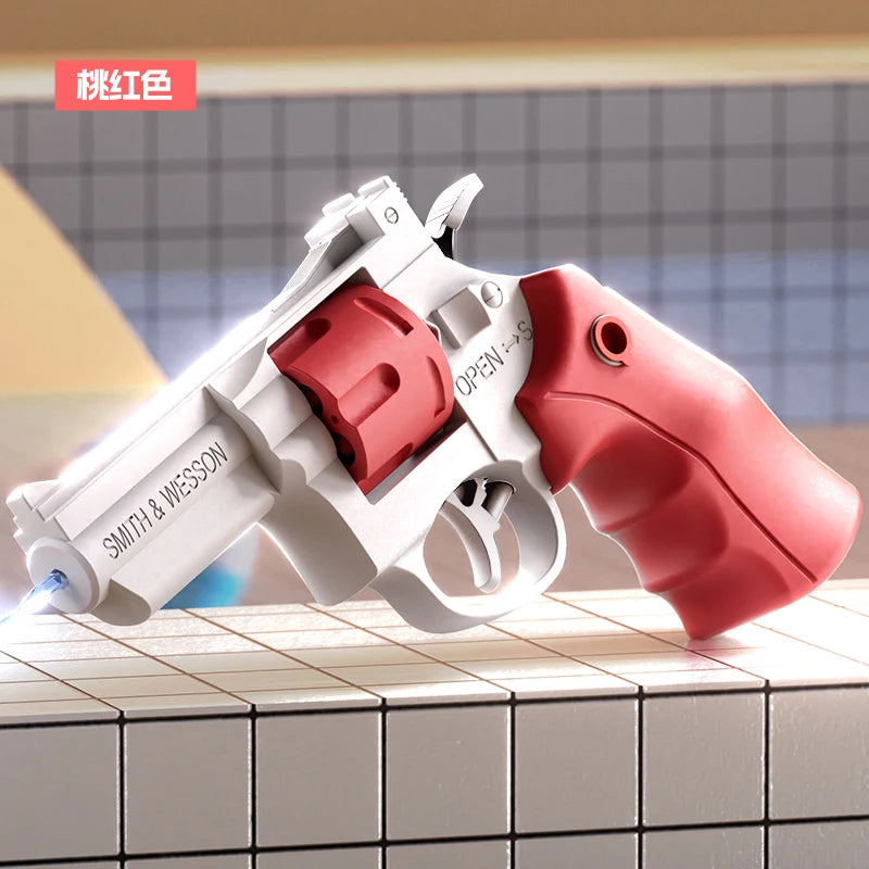 Mechanical Revolver Water Gun Toy