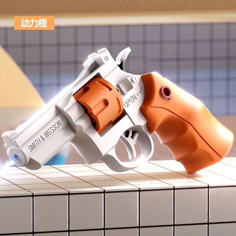 Mechanical Revolver Water Gun Toy