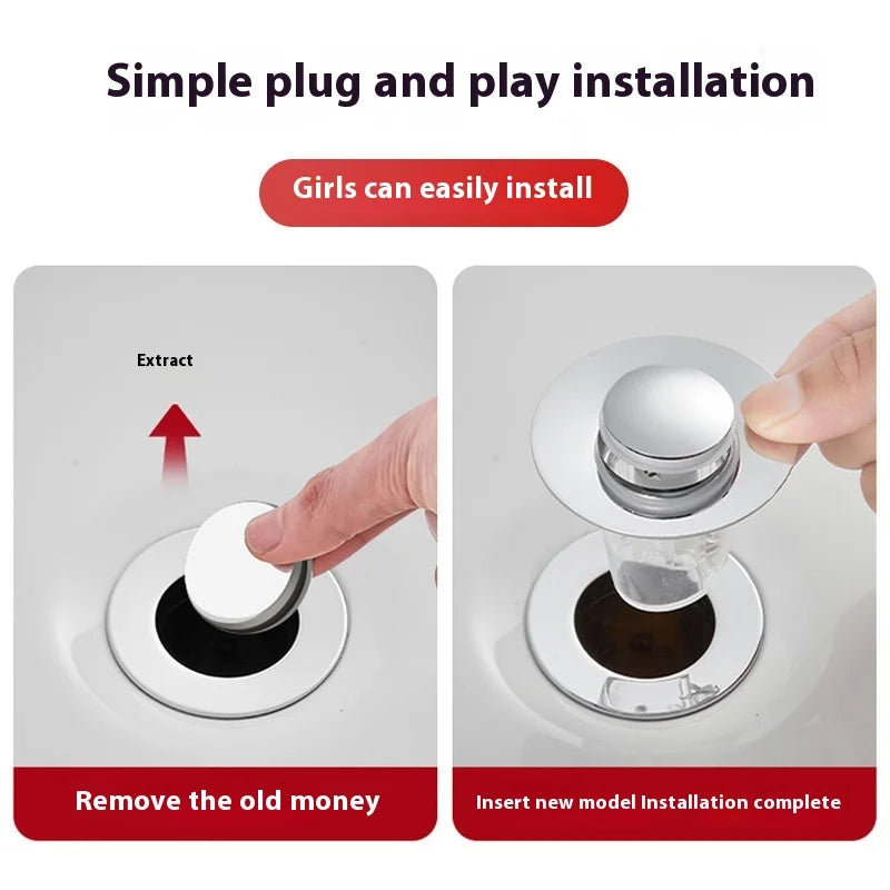 Universal Basin Pop-Up Drain Filter