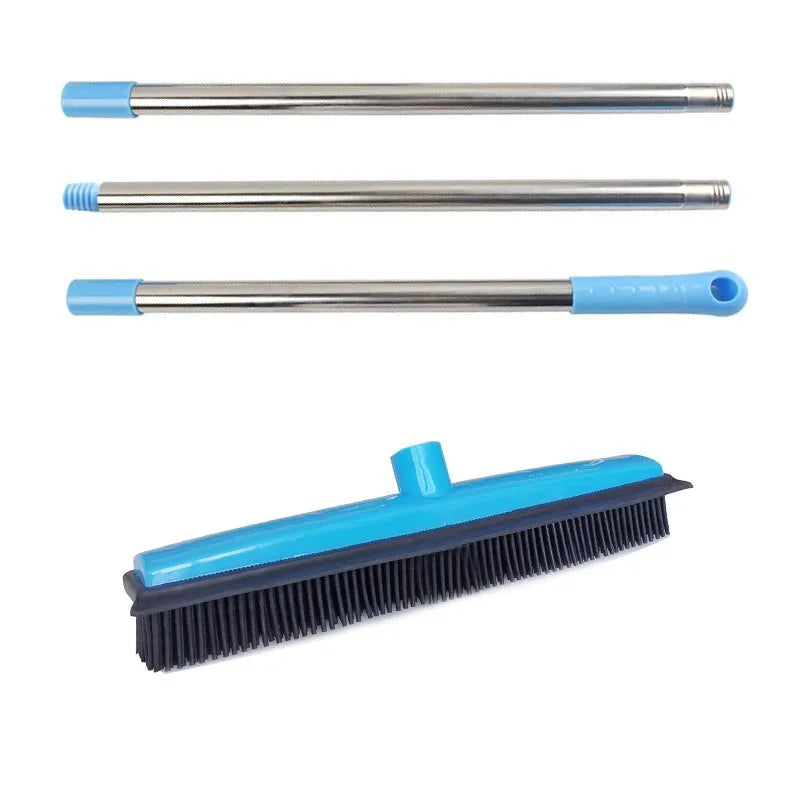Rubber Bristle Broom — Pet Hair & Lint Remover