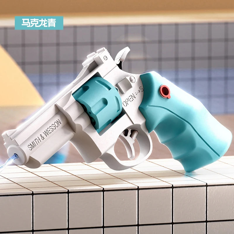 Mechanical Revolver Water Gun Toy