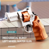 Mechanical Revolver Water Gun Toy