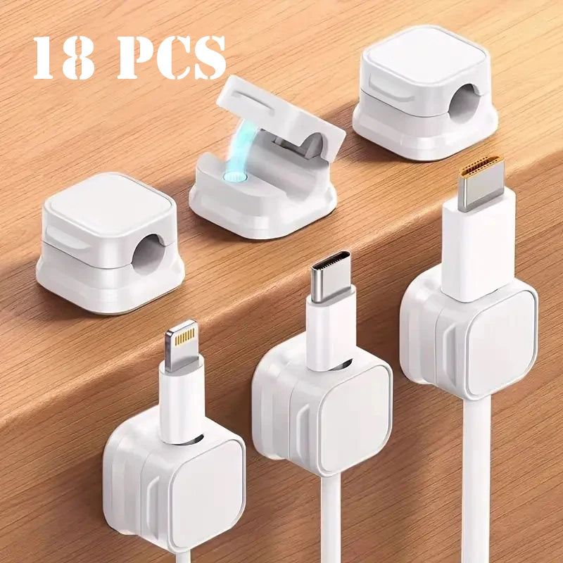 Magnetic Cord Organizer Clips (6/12/18 pcs)