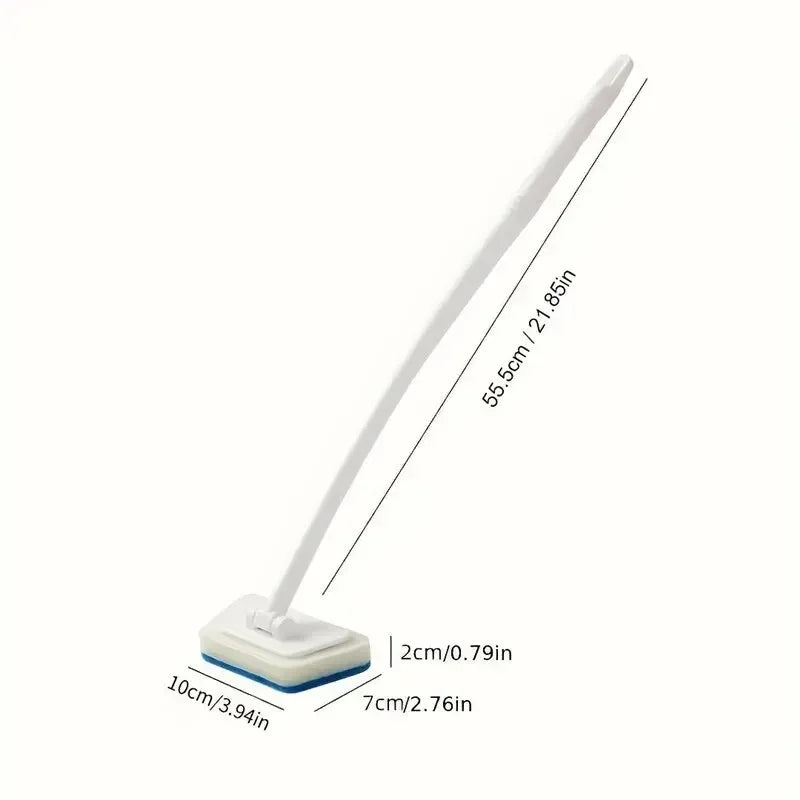 2-in-1 Extendable Bathroom Scrubber with Removable Sponge Head